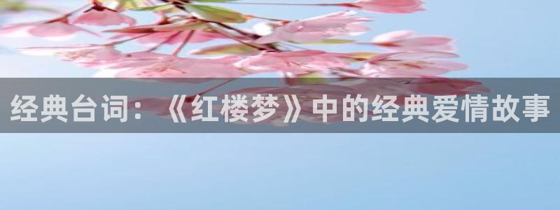 九七影院免费：经典台词：《红楼梦》中的经典爱情故事